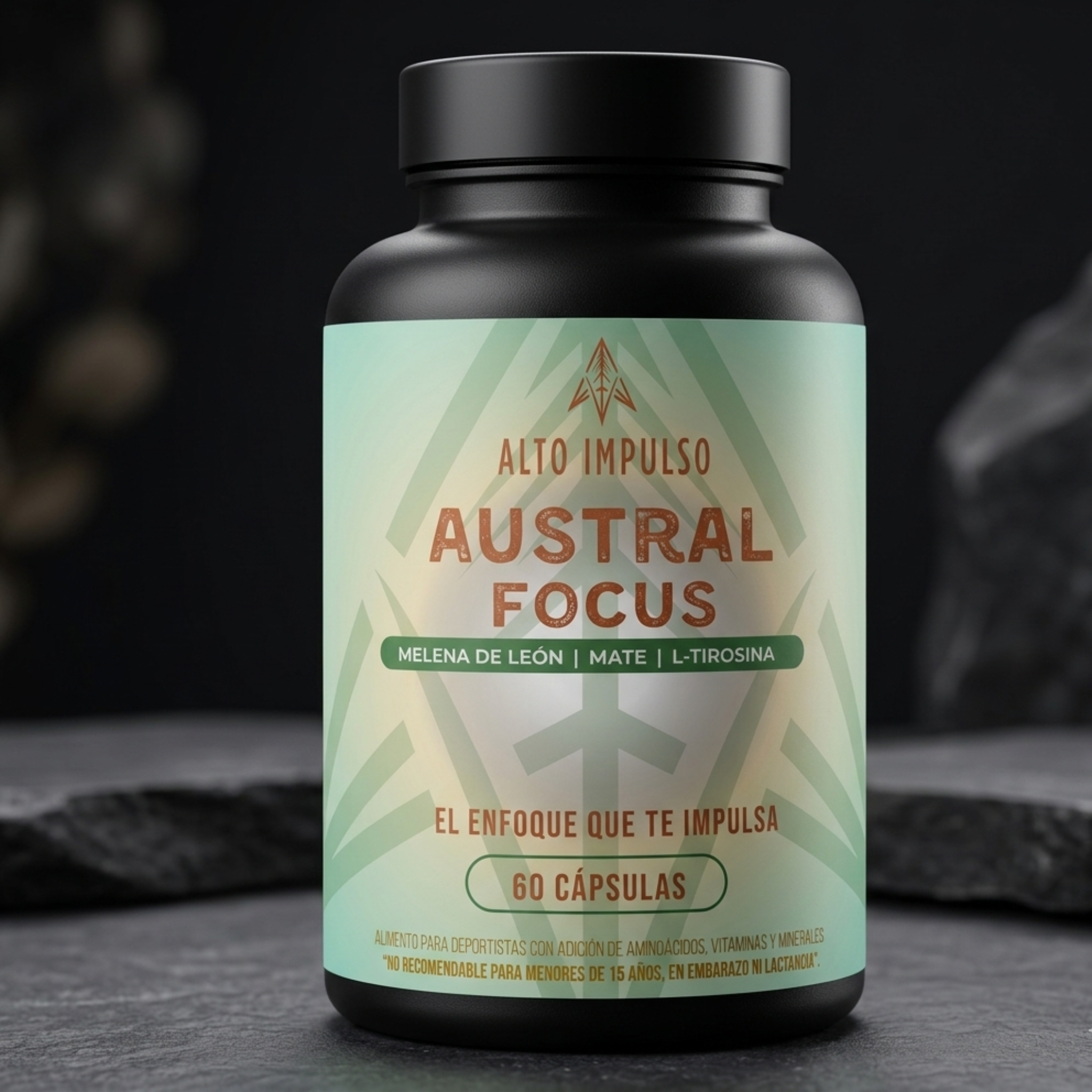 Austral Focus | Enfoque y Claridad Mental | Nootropico Patagónico | 60 Cápsulas