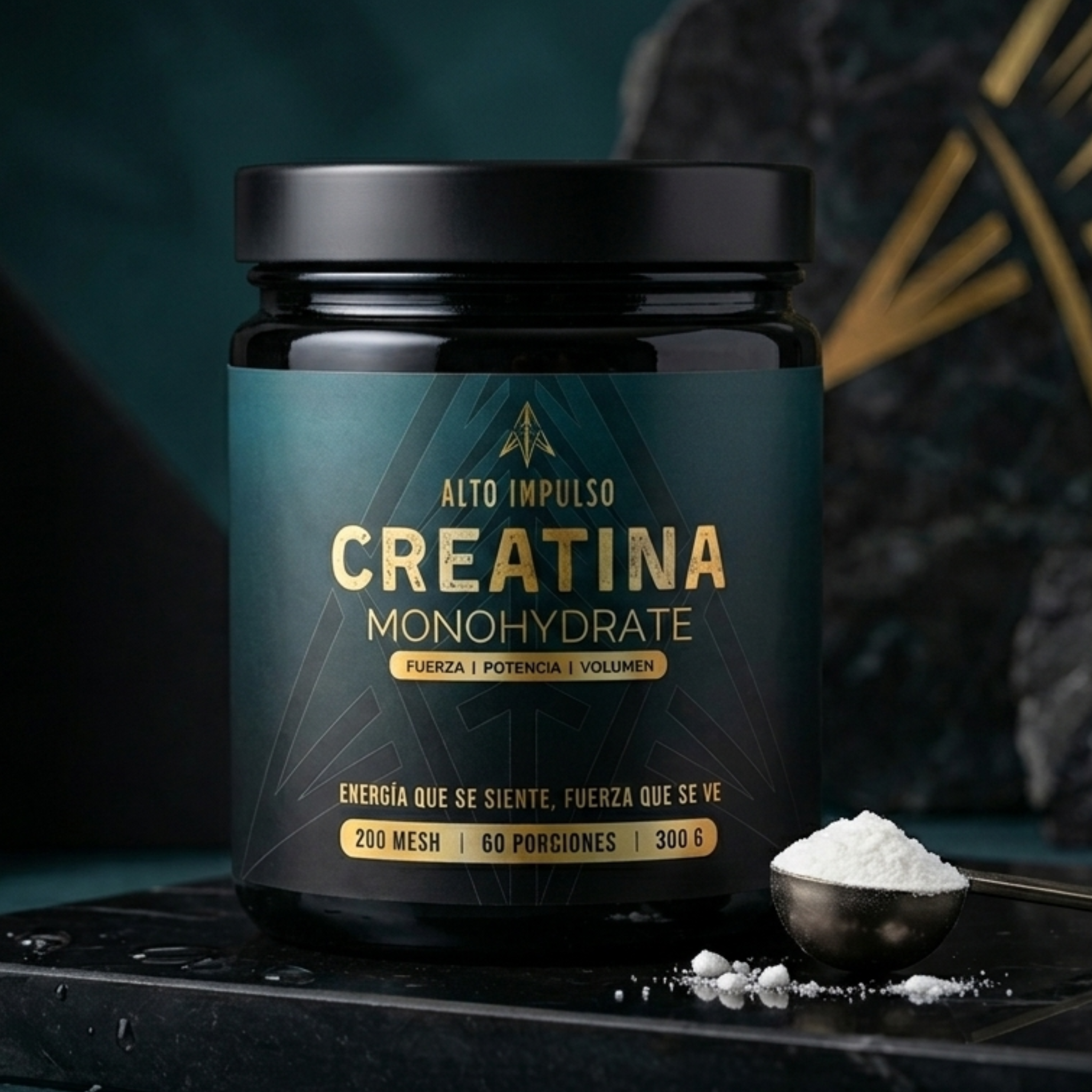 Creatina Monohydrate Alto Impulso | Fuerza y Músculo | 300g · 60 Porciones