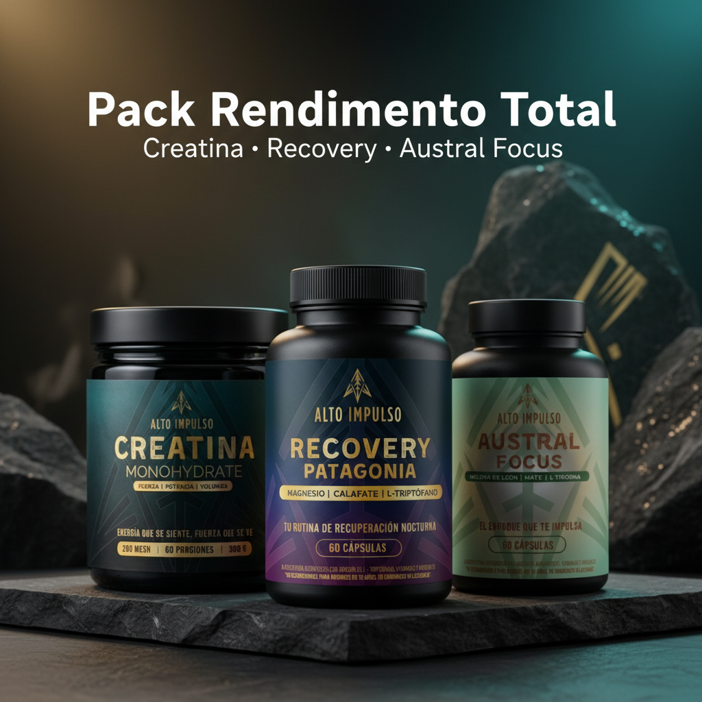Pack Rendimiento Total | Creatina + Recovery + Austral Focus | Alto Impulso